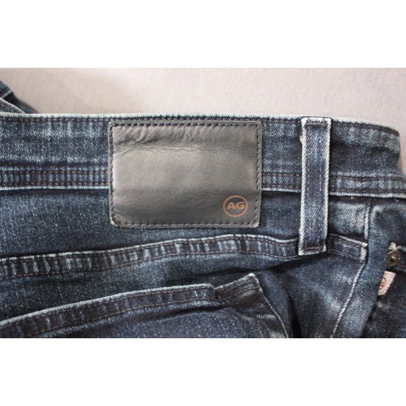 AG Adriano Goldschmied The Everett Slim Straight Jeans Men Blue Distressed 40X30 - Picture 11 of 13